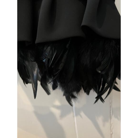 Custom Gatsby Roaring 20s Flapper Dress Silky Gray Fringe & Feather Trim - Picture 7 of 12